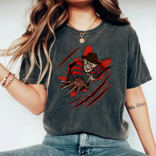 Retro Freddy Krueger Shirt, Horror Halloween Vintage Shirt