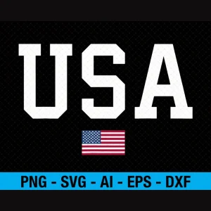 USA Patriotic American Flag July 4th Png Svg