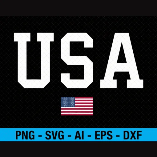 USA Patriotic American Flag July 4th Png Svg