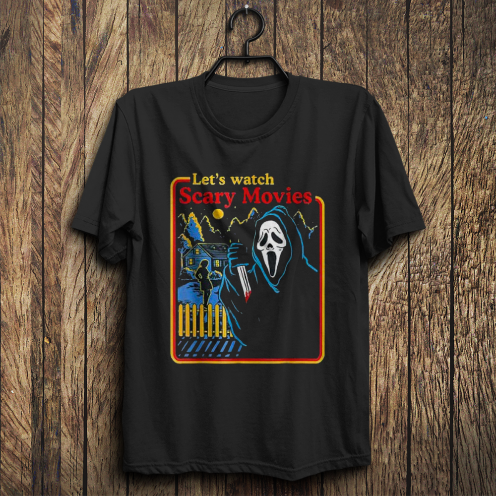 Let's Watch Scary Movies Shirt, Sceam Horror Movie Shirt - Giftcustom