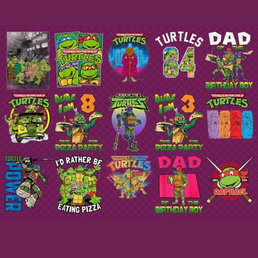 Ninja Turtles Png bundle, sublimation digital design download, teenage mutant png design