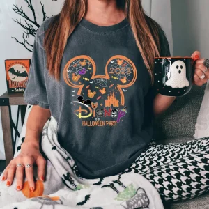 Disney Mickey Halloween Shirt: Not-So-Scary Retro Party Attire-1