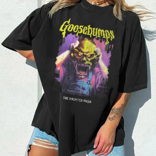 Vintage Goosebumps Haunted Shirt-1