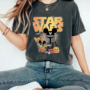 Disney Mickey Halloween Shirt | Comfort Colors Retro Star Wars Halloween Shirt
