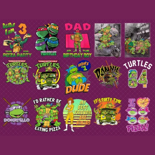 TMNT Png Bundle - Sublimation Digital Designs for Download