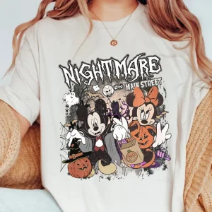 Halloween Mickey Mouse Shirt - Vintage Nightmare on Main Street-1