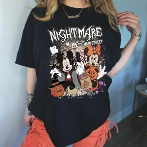 Halloween Mickey Mouse Shirt - Vintage Nightmare on Main Street