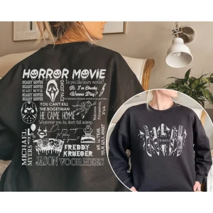Horror Movie Characters T-shirt-2