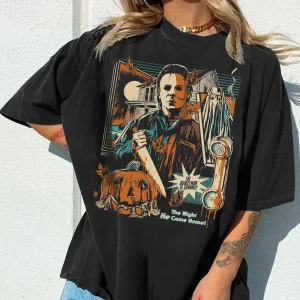 Halloween Shirt: Michael Myers Horror 90s Tee & Retro Gifts