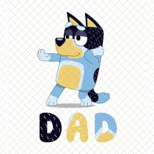 Bluey Digital, Cute Bluey Dad, Bandit Heeler Ultra, blue heeler, Bluey Dad Png, Bluey PNG, INSTANT DOWNLOAD, Sublimation Printing