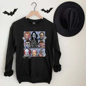 Halloween Horror Characters Shirt: The Psycho Bunch