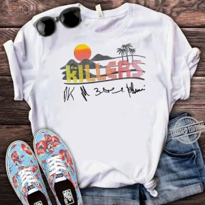Halloween Signature Music Shirt: The Killers 80s Rock Band Tee