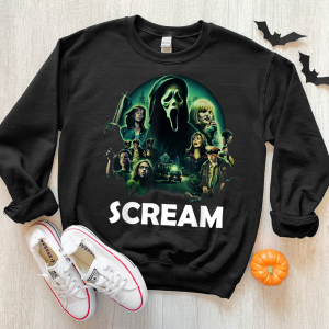 Scream Ghostface Creepy Halloween 80s Horror Movie Classic Shirt