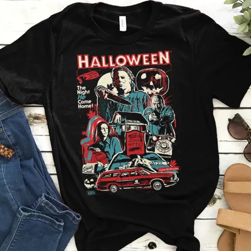 Halloween Shirt: Vintage Michael Myers, Friday the 13th Horror, Stranger Tee