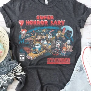 Super Horror Kart Shirt, Mario Kart Road Rage Tee-1