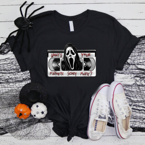 Ghostface Halloween Shirt: Scary Movie Fun with a Twist!-1