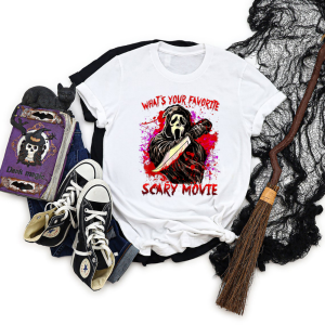 What's Your Favorite Scary Movie Ghostface Horror Movies T-Shirt