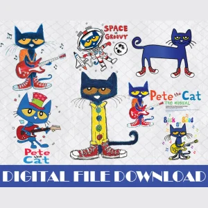 Paws and Pages: Pete The Cat SVG Set