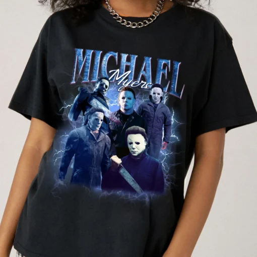 Halloween Shirt, Vintage Michael Myers & Jason Voorhees Tribute Sweatshirt