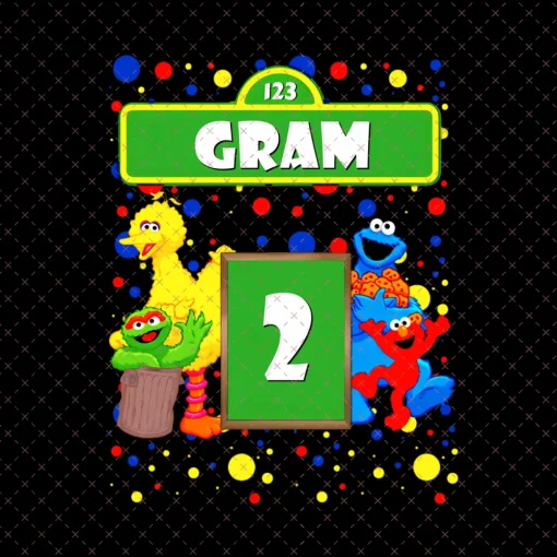 Sesame Street Birthday PNG, Sesame Street Gift, Sesame Street Lover, Birthday Custom Family T-Shirt Png, Twins Birthday Shirt, Birthday Gift