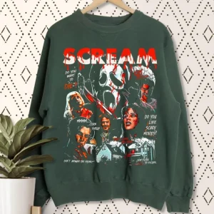 Scream Movie Characters Sweatshirt
