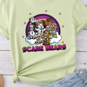 Halloween Shirt: Scare Bears Horror Lover Gift, Funny Tshirt-1