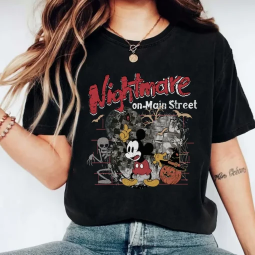 Halloween Mickey Mouse Shirt, Vintage Disney Family Vacation Tee