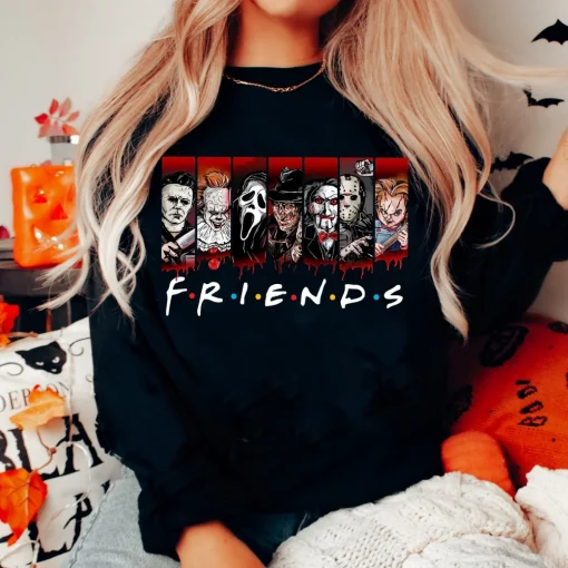 Horror Friends Shirt: A spooky gift for horror movie lovers