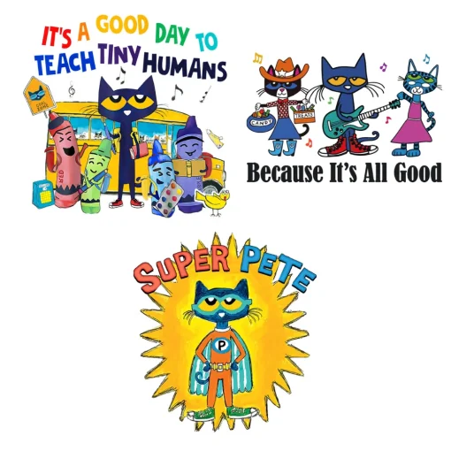 Be Kind Png, Pete The Cat PNG Bundles, Do Your Best Png, pete The Cat Teacher Life Back To School Png, Book Are Groovy