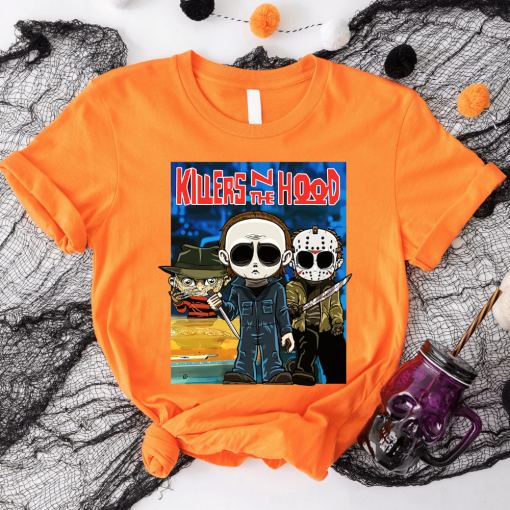 Halloween Shirt: Killers of the Hood - Jason, Freddy, Michael Myers-4