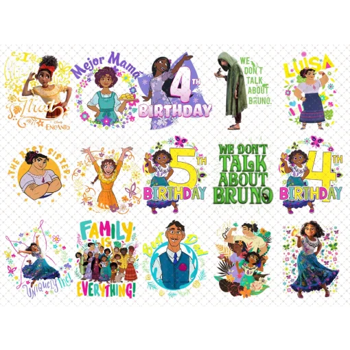 Encanto PNG, Encanto clipart, Mirabel png, Bruno png, Encanto birthday, Dolores png, Encanto Casita house Png, Sublimation Design