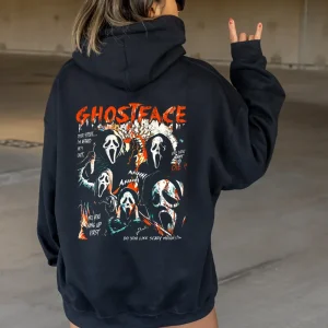 Vintage Ghostface Hoodie - Horror Movie T-Shirt