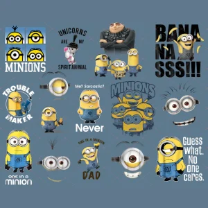 Despicable Me-inspired Personalized Birthday Party PNG Set