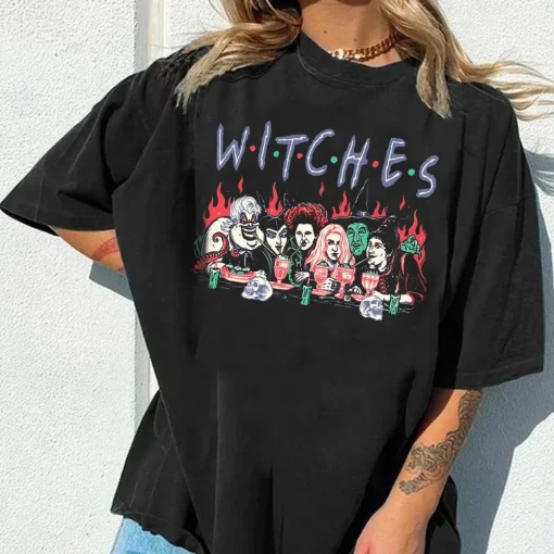 Halloween Shirt - Vintage Witches & Spooky Vibes Tee