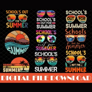 School's Out For Summer png, Teacher Summer png, Last Day of School png, Hello Summer png, Summer Break png, Teacher Summer Vacation shirt