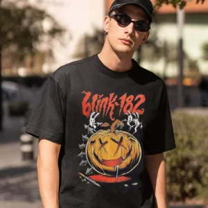 Halloween Shirt: Blink-182 Music Band Tee & World Tour 2023-1