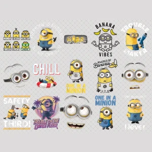 Minion-themed Custom Birthday Party PNG Collection