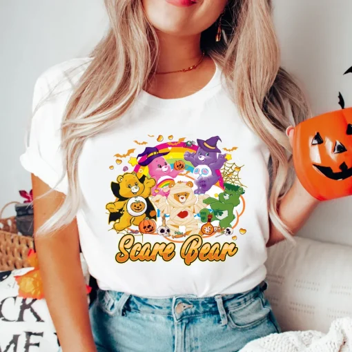 Vintage Horror Scare Bears Halloween Shirt