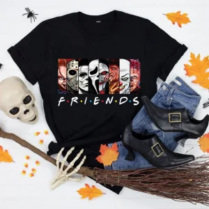 Halloween Horror Movie Friends Shirt with Killers: Horror Shirt