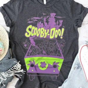 Halloween Shirt: Scooby Doo Tee, Glow in the Dark Mystery Machine - Gifts For Friends-1