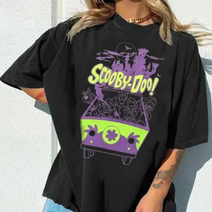 Halloween Shirt: Scooby Doo Tee, Glow in the Dark Mystery Machine - Gifts For Friends