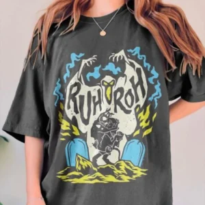 Halloween Shirt: Scooby Doo Ruh Roh Tee, Horror Movie Inspired-1