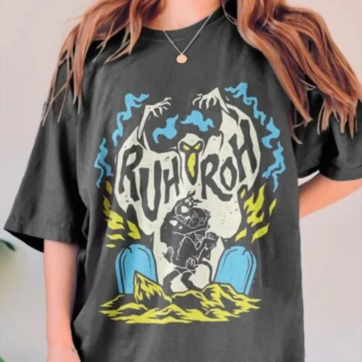 Halloween Shirt: Scooby Doo Ruh Roh Tee, Horror Movie Inspired-1