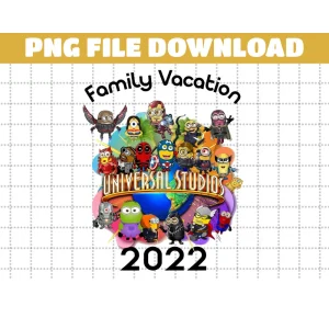 Universal Studio Png, Minions Banana Png, Family Matching File, Family Trip