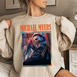 Halloween Shirt: Michael Myers Vintage Homage T-Shirt-1