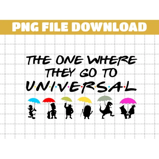 The One Where They Go To Universal Png, Universal Family Vacation, Minions, T-rex Png