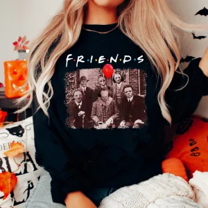 Horror Friends Shirt, Horror Characters Tee, Horror Movie Lover Gift-2