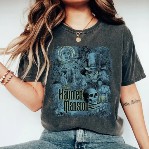 Halloween Shirt: Vintage Haunted Mansion Tee, Disney Magic Kingdom, Disneyland