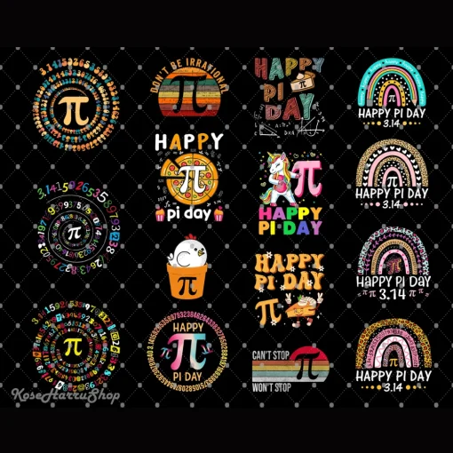 Happy Pi Day PNG Bundle, Pi Day Png, All I Need Is Coffee And Pi Png, Have a Cosmic Pi Day Png, Sweet as Pi Png Digital Download