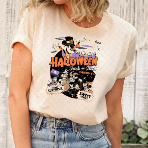 Halloween Shirt - Vintage Mickey & Friends, Disney Ears, Matching Women's-2
